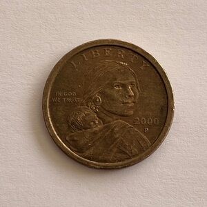 2000 P Minted Sacagawea One Dollar Rare Coin US Liberty Native American